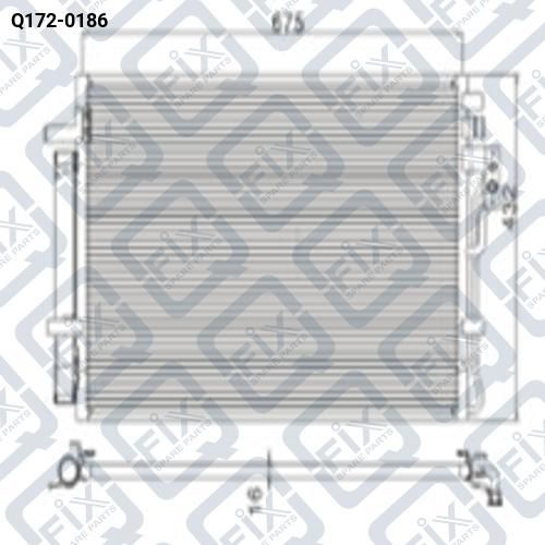 РАДИАТОР КОНДИЦИОНЕРА Q172-0186